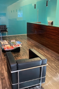 Dental office reception desk