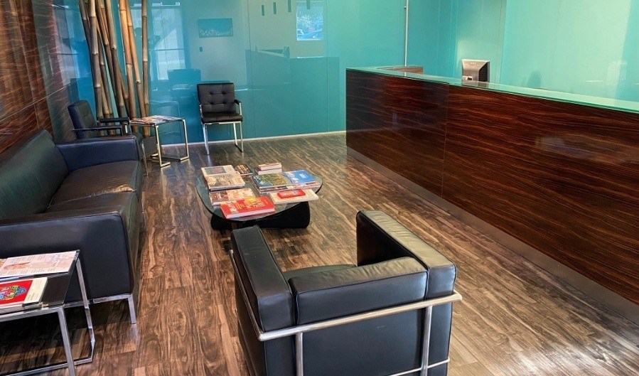 Dental office reception desk